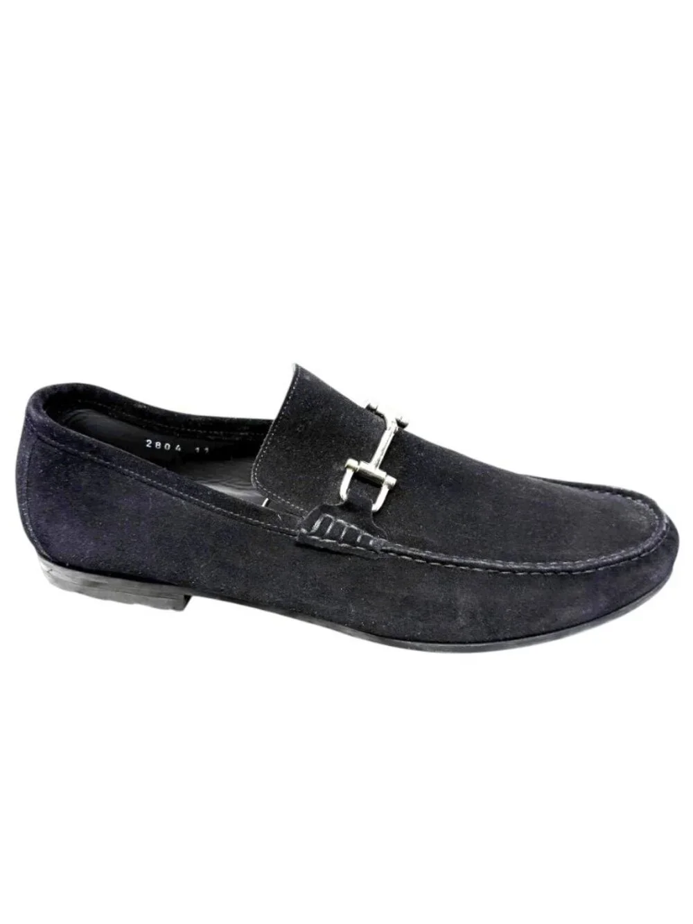 To Boot New York 2804 Black Suede Horsebit Made Italy Dress Loafer